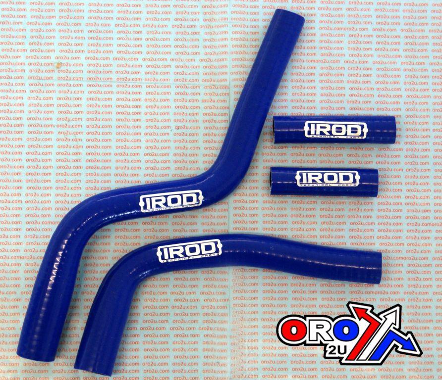 HOSE KIT 4pcs 03-20 YZ125 BLUE, SILICONE RADIATOR YAMAHA, IROD 010046 image 1