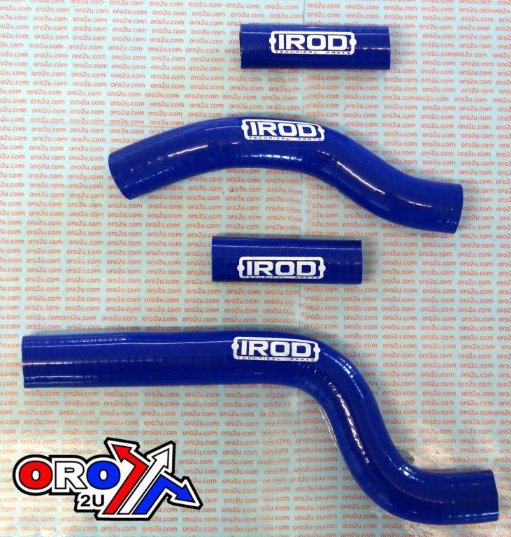 HOSE KIT 4pcs 02-20 YZ250 BLUE, SILICONE RADIATOR YAMAHA, IROD 010047 image 1