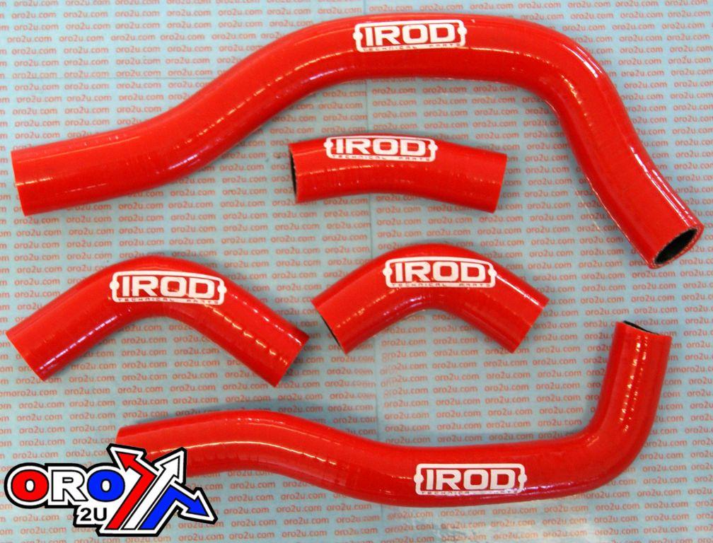 HOSE KIT 5pcs 2005 CRF450R HONDA, SILICONE RADIATOR RED, IROD 010008