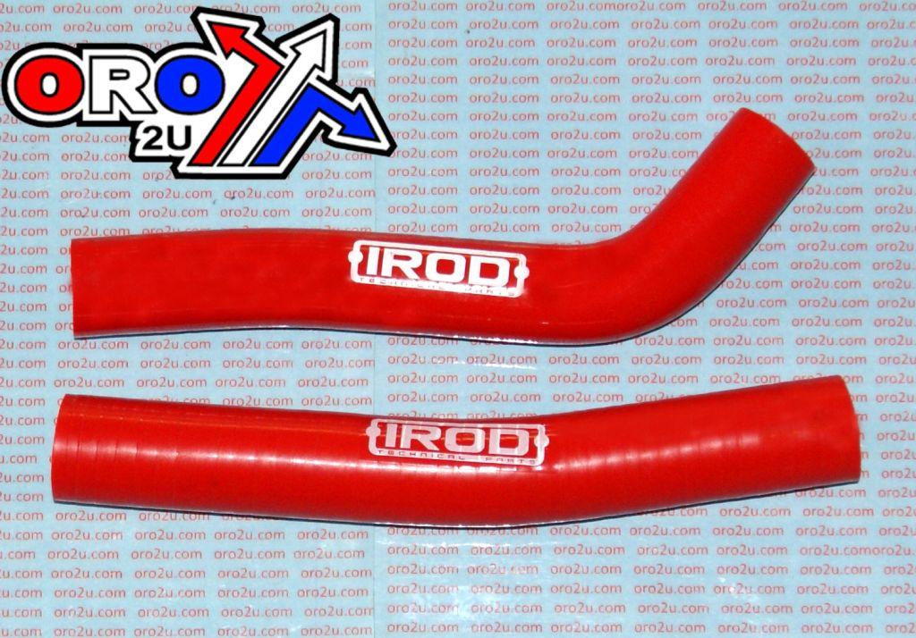 HOSE KIT 2pcs TRX450R 04-05 HONDA, SILICONE RADIATOR RED ATV, IROD 010503 image 1