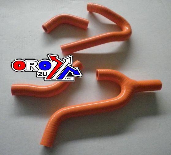 HOSE KIT/3 KTM 250 98-02 KIT/4, SILICONE RADIATOR ORANGE thumbnail 2