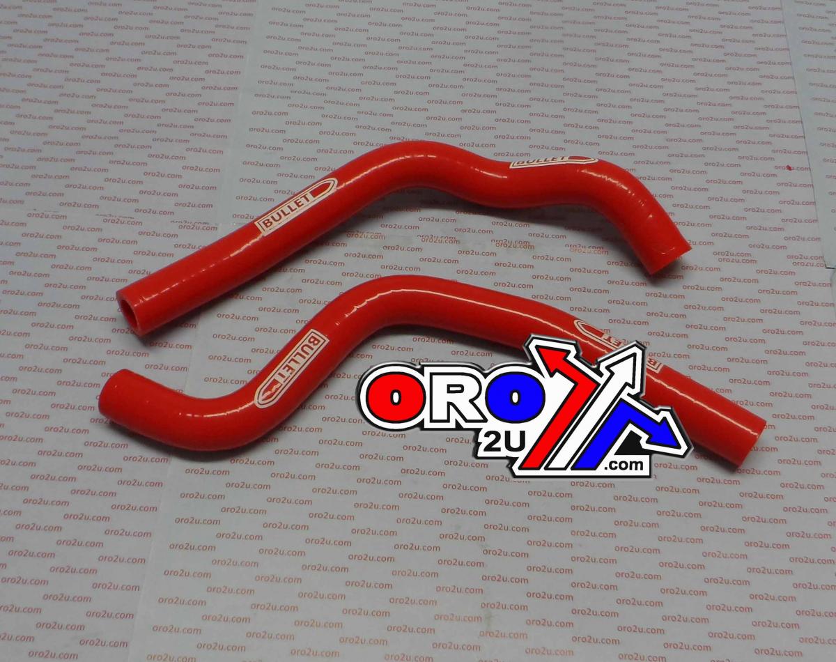 HOSE KIT 2pcs CR80R 86-99 RED, SILICONE RADIATOR image 1