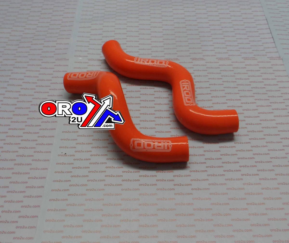 HOSE KIT 2pcs KTM SX50 2001-08, SILICONE RADIATOR ORANGE, IROD 010063 image 1