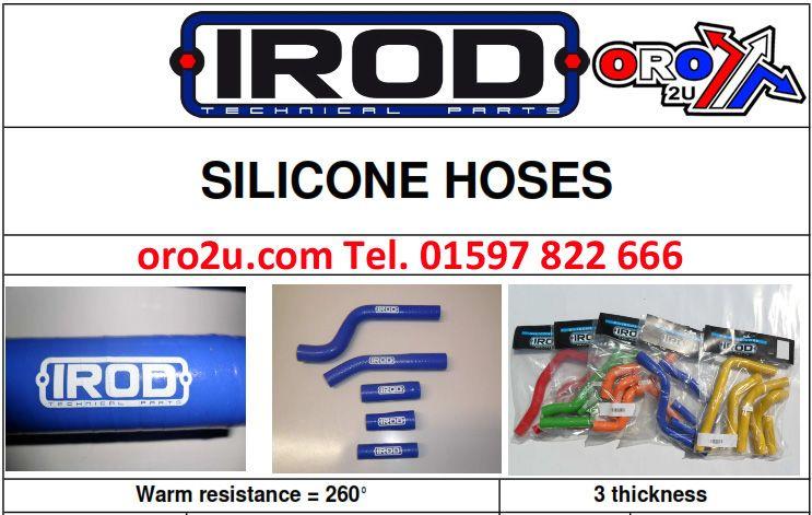 HOSE KIT 2pcs KTM SX50 2001-08, SILICONE RADIATOR ORANGE, IROD 010063 thumbnail 2
