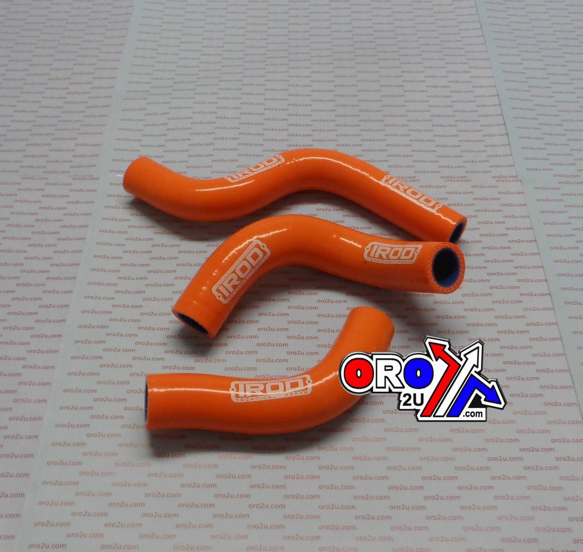 HOSE KIT 3pcs KTM350 Freeride 12-14, SILICONE RADIATOR ORANGE, IROD 010072 image 1