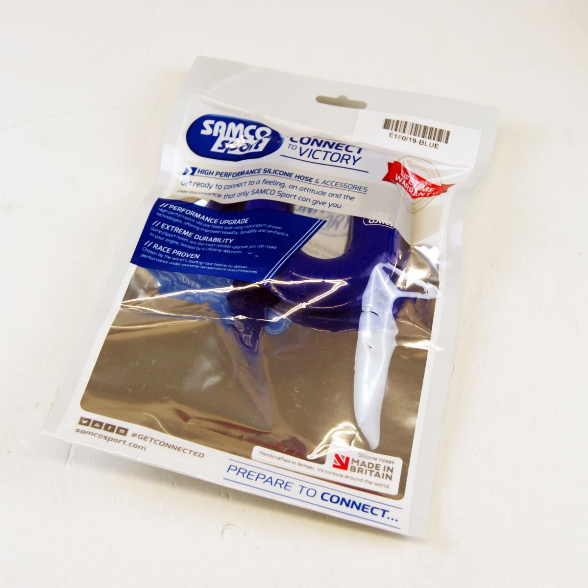 SILICONE HOSE 19MM 180 BEND, BLUE, UNIVERSAL AIR, WATER, INTAKE thumbnail 3