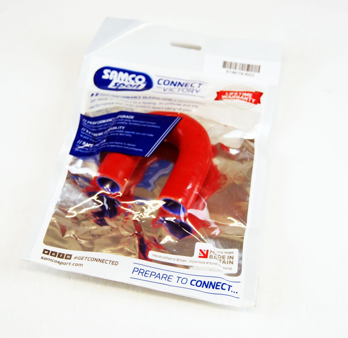 SILICONE HOSE 19MM 180 BEND, RED, UNIVERSAL AIR, WATER, INTAKE thumbnail 3