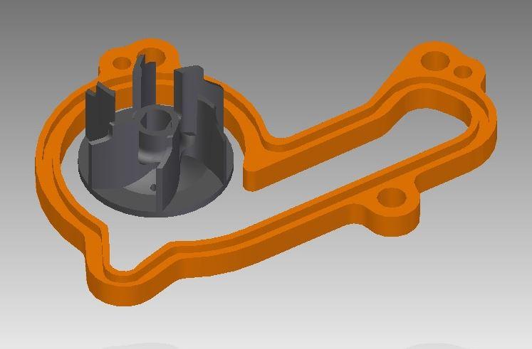 COOLER KIT KTM 250/350 16-17, MINO 16-2108, ORANGE thumbnail 3