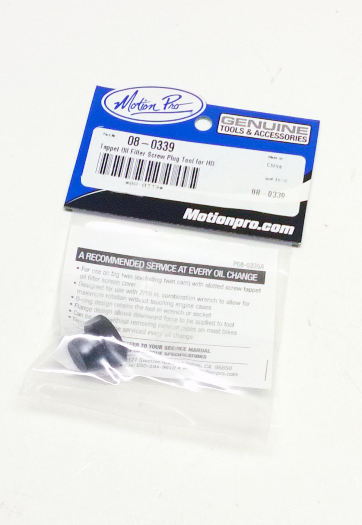 TAPPET OIL FILTER SCREW PLUG MOTION PRO 08-0339 thumbnail 3