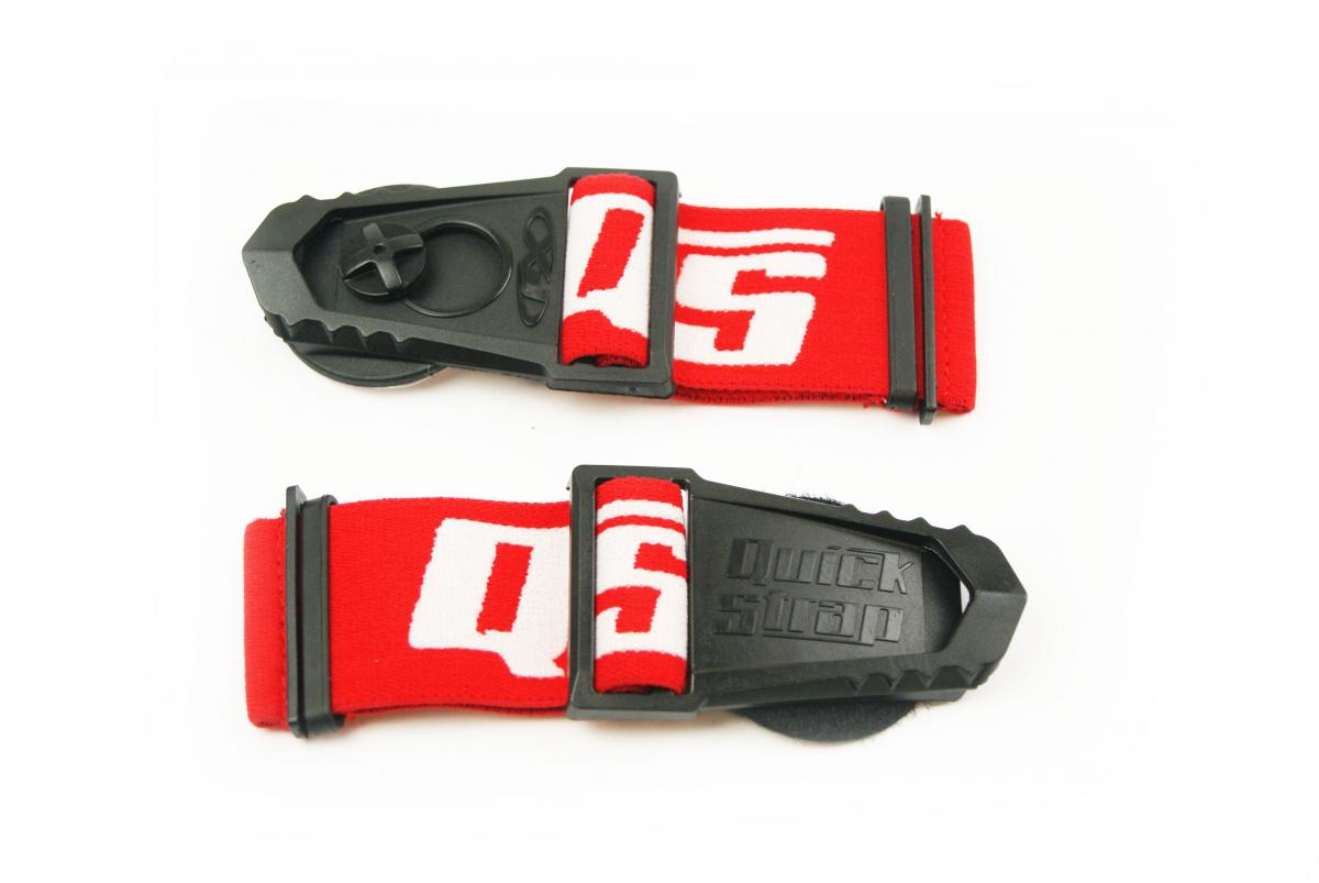 FACTORY EFFEX GOGGLE QUICK STRAP RED image 1