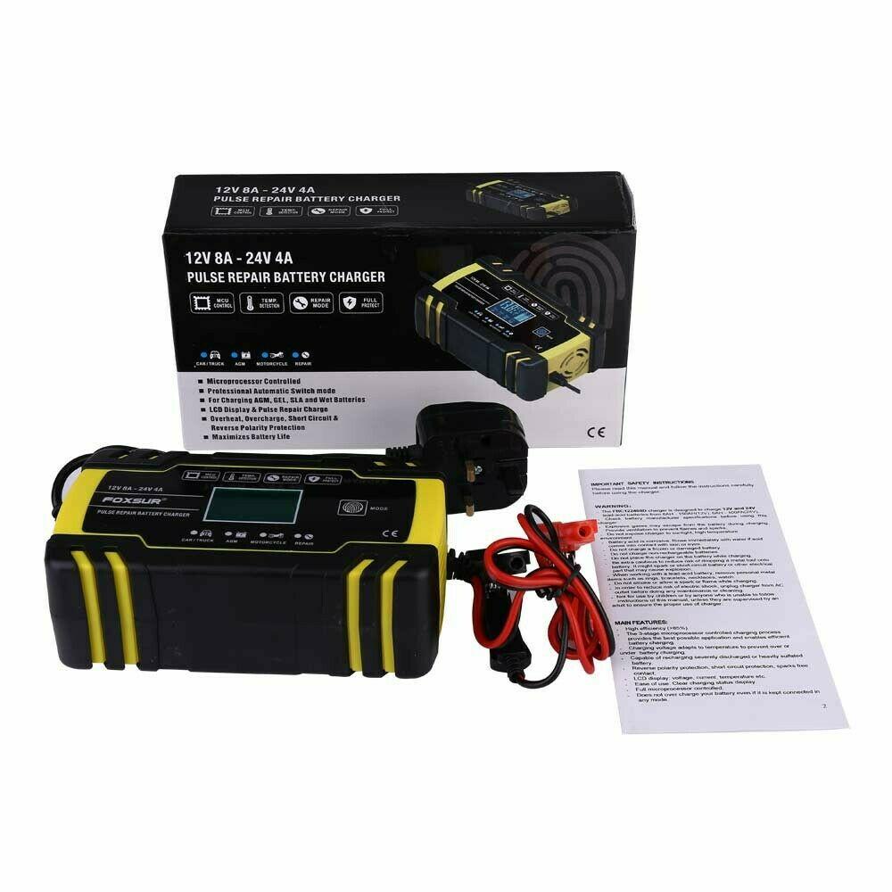 BATTERY CHARGER 12v & 24v 8Amp, !! 12V ONLY !! GEL CELL, CHARGER, HILKA 83650008 thumbnail 2