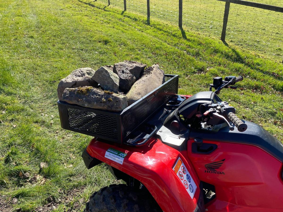 ATV STEEL CARGO RACK / WIRE BASKET, SIZE : 104x70x16.5cm TAG-Z, WITH FITTING KIT thumbnail 4