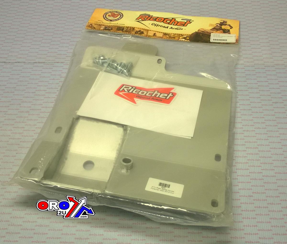 REAR SKID PLATE ALUMINUM 12-13 HONDA FOREMAN TRX 500, 523 RICOCHET thumbnail 2