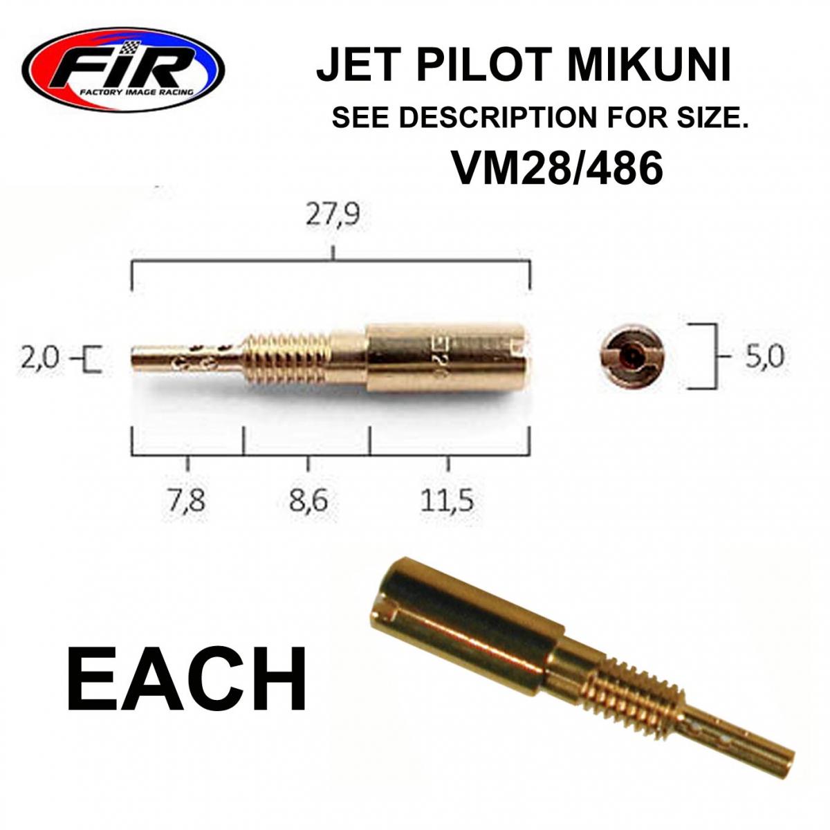 JET 22.5 PILOT MIKUNI LONG, / VM28/486 thumbnail 3