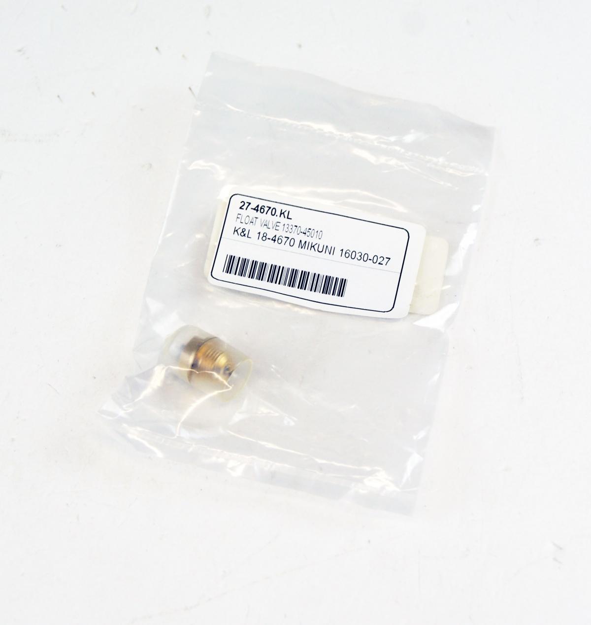 FLOAT VALVE 13370-45010, K&L 18-4670 MIKUNI 16030-027 thumbnail 3