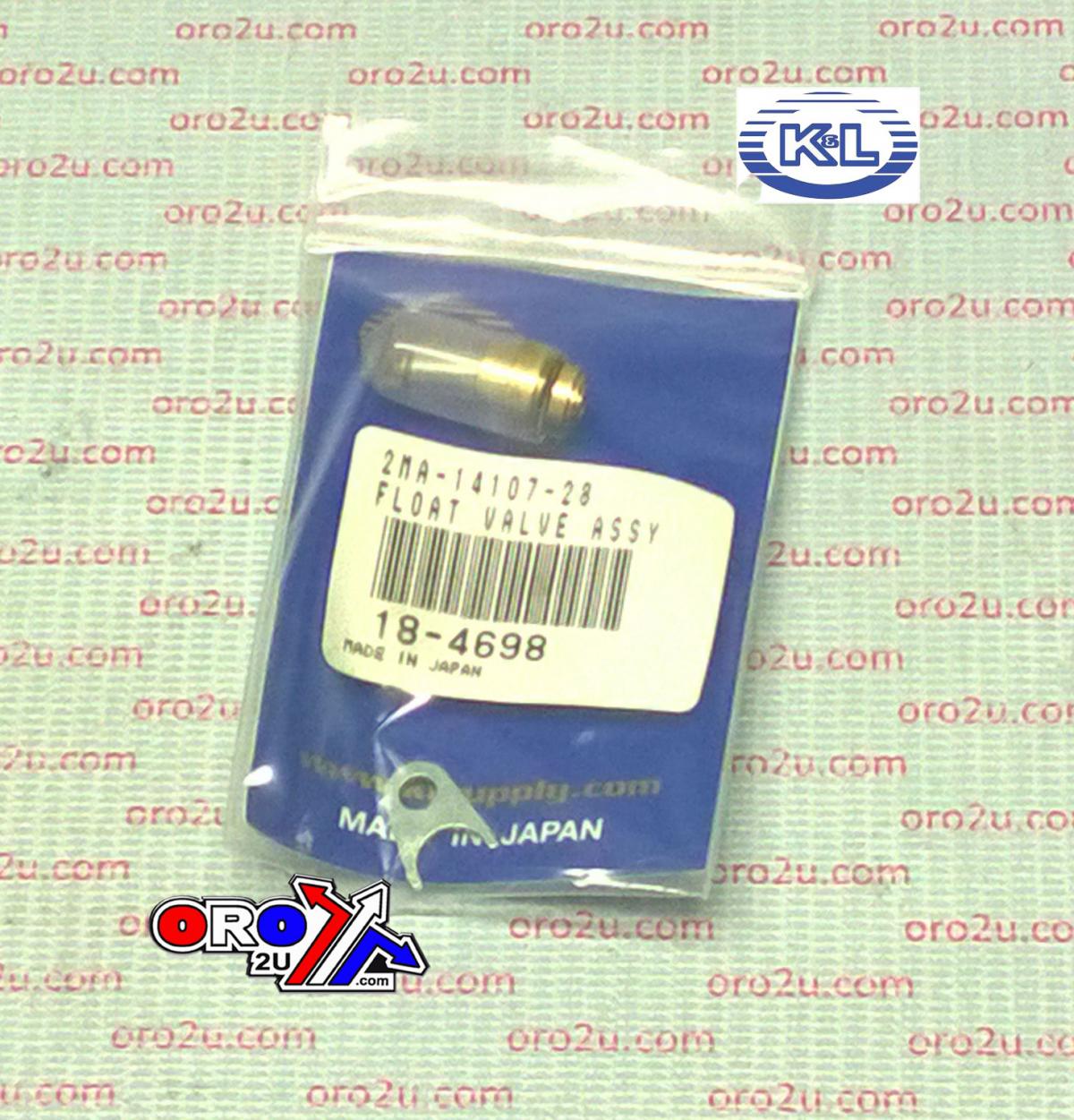 FLOAT VALVE ASSEMBLY Mikuni, 2MA-14107-28-00, KL18-4698 thumbnail 2