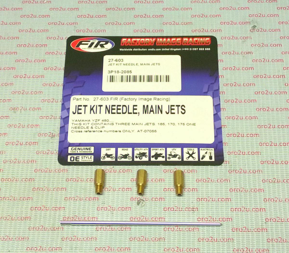 JET KIT NEEDLE, MAIN JETS YZF450, AT-07055 image 1