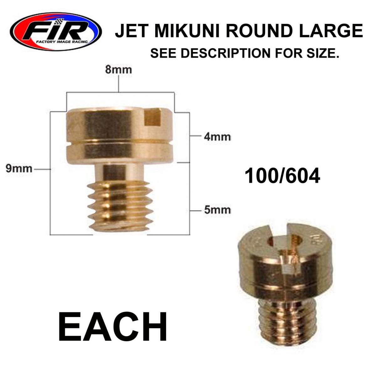 JET MIKUNI ROUND 140 LARGE, / MIKUNI 100/604 thumbnail 3