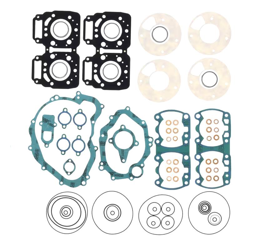 GASKET FULL SET RG500 86-89, ATHENA P400510850501 SUZUKI image 1