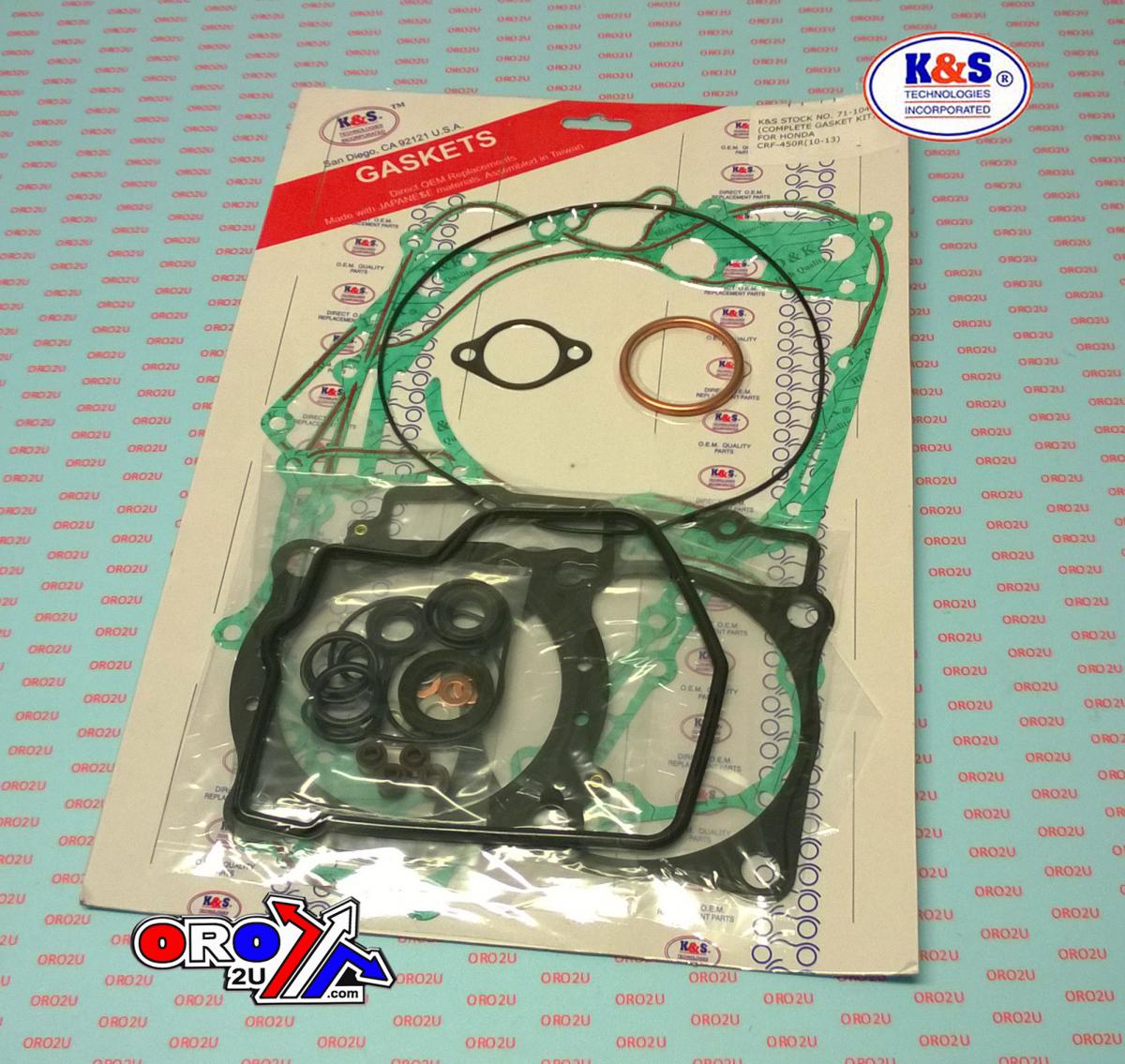 GASKET FULL SET 10-13 CRF450R, K&S TECHNOLOGIES [32PC SET], KS71-1048 thumbnail 2