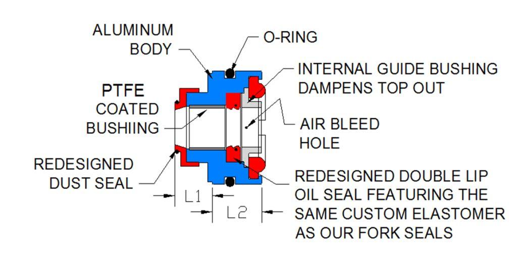 REAR SHOCK SEAL BLOCK 18.0x50, ALLBALLS 37-1127 KTM thumbnail 4