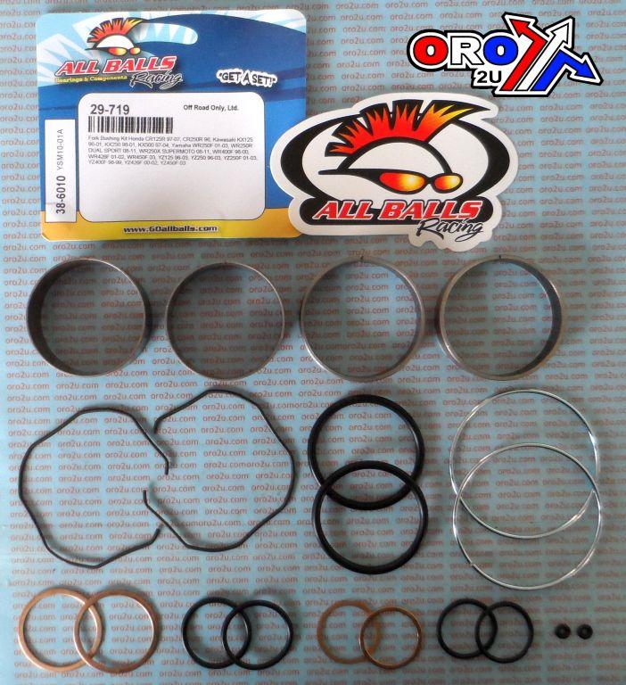 FORK BUSHING KIT 96-20 HON/KAW/YAM CR/KX/WR/YZ, ALLBALLS 38-6010 DIRT thumbnail 2