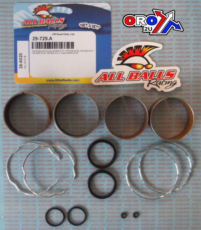 FORK BUSHING KIT 97-17 SUZ RM250/HON CR/CRF250/450, ALLBALLS 38-6020 DIRT thumbnail 2