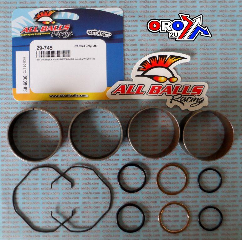 FORK BUSHING KIT 04-06 SUZ RMZ250/YAM WR250F, ALLBALLS 38-6036 DIRT thumbnail 2