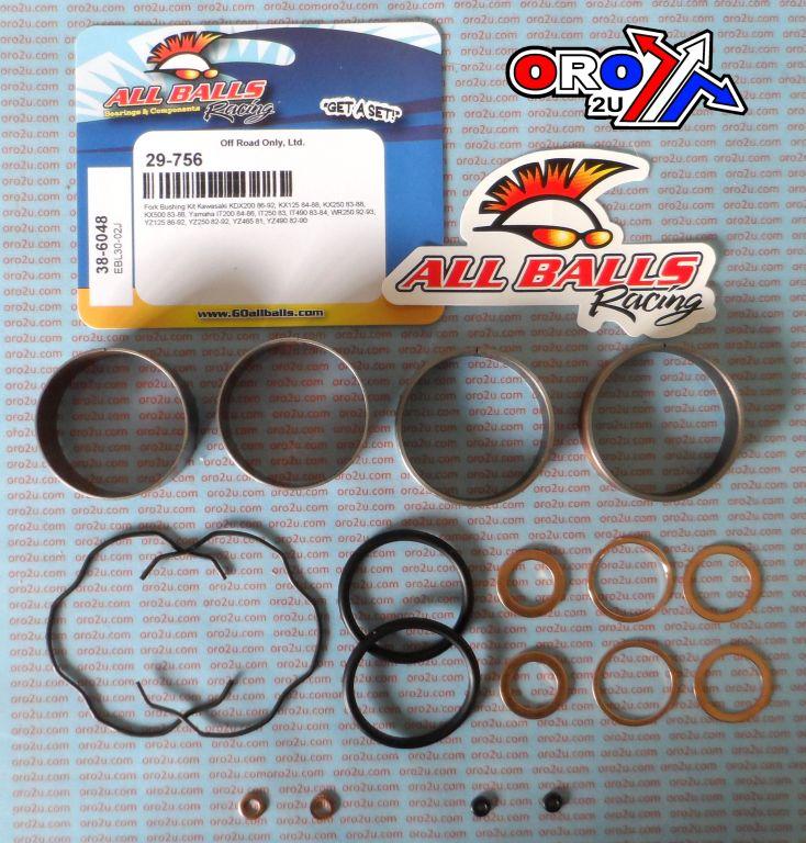 FORK BUSHING KIT 81-01 KAW/SUZ/YAM, ALLBALLS 38-6048 ROAD/DIRT thumbnail 2