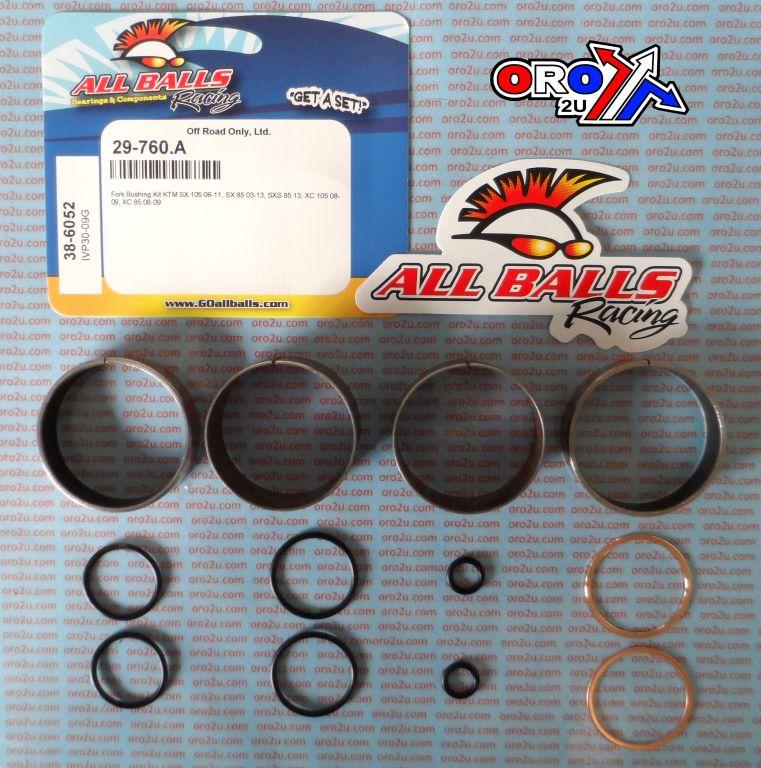 FORK BUSHING KIT 03-14 KTM SX/SXS/XC85/105, ALLBALLS 38-6052 DIRT thumbnail 2
