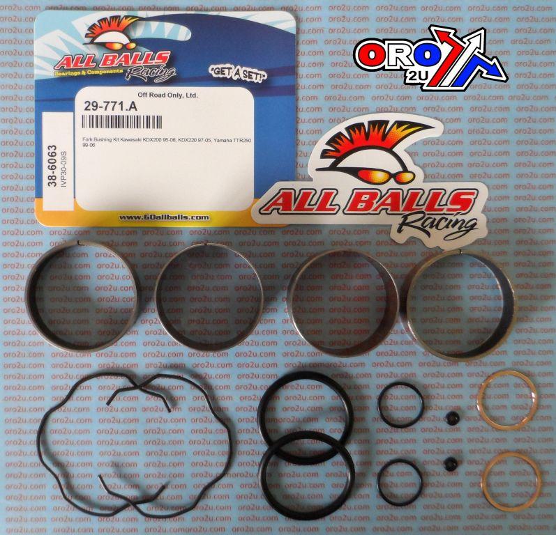 FORK BUSHING KIT 95-06 YAM TTR250/KAW KDX200/220, ALLBALLS 38-6063 DIRT thumbnail 2