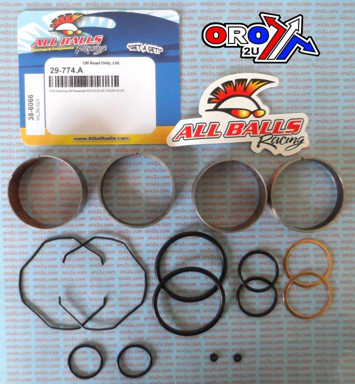 FORK BUSHING KIT 02-03 KAW KX125/250, ALLBALLS 38-6066 DIRT thumbnail 2