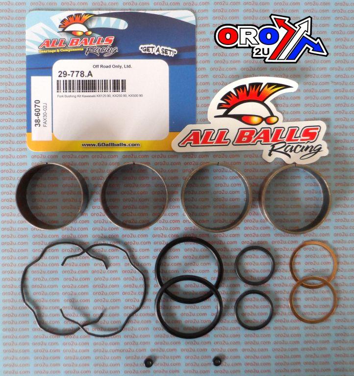 FORK BUSHING KIT 1990 KAW KX125/250/500, ALLBALLS 38-6070 DIRT thumbnail 2