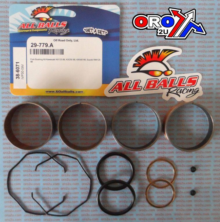FORK BUSHING KIT 1989 SUZ RM125/KAW KX125/250/500, ALLBALLS 38-6071 DIRT thumbnail 2