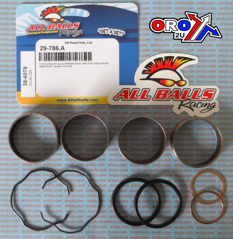 FORK BUSHING KIT 89-90 YAM YZ/SUZ RM 125/250, ALLBALLS 38-6078 DIRT thumbnail 2