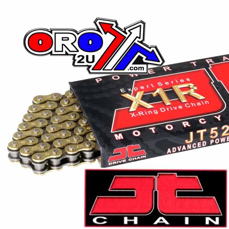 DRIVE CHAIN HEAVY DUTY X-RING CHAIN 520X1R 120L GOLD-BLACK JTC520X1RGB120DL thumbnail 3