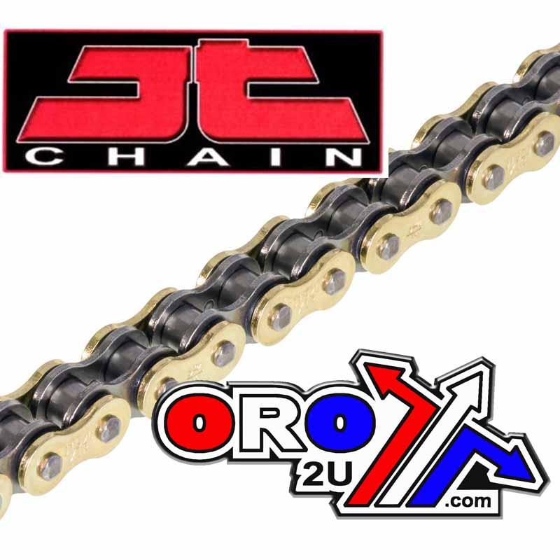DRIVE CHAIN HEAVY DUTY X-RING CHAIN 520X1R 120L GOLD-BLACK JTC520X1RGB120DL thumbnail 5