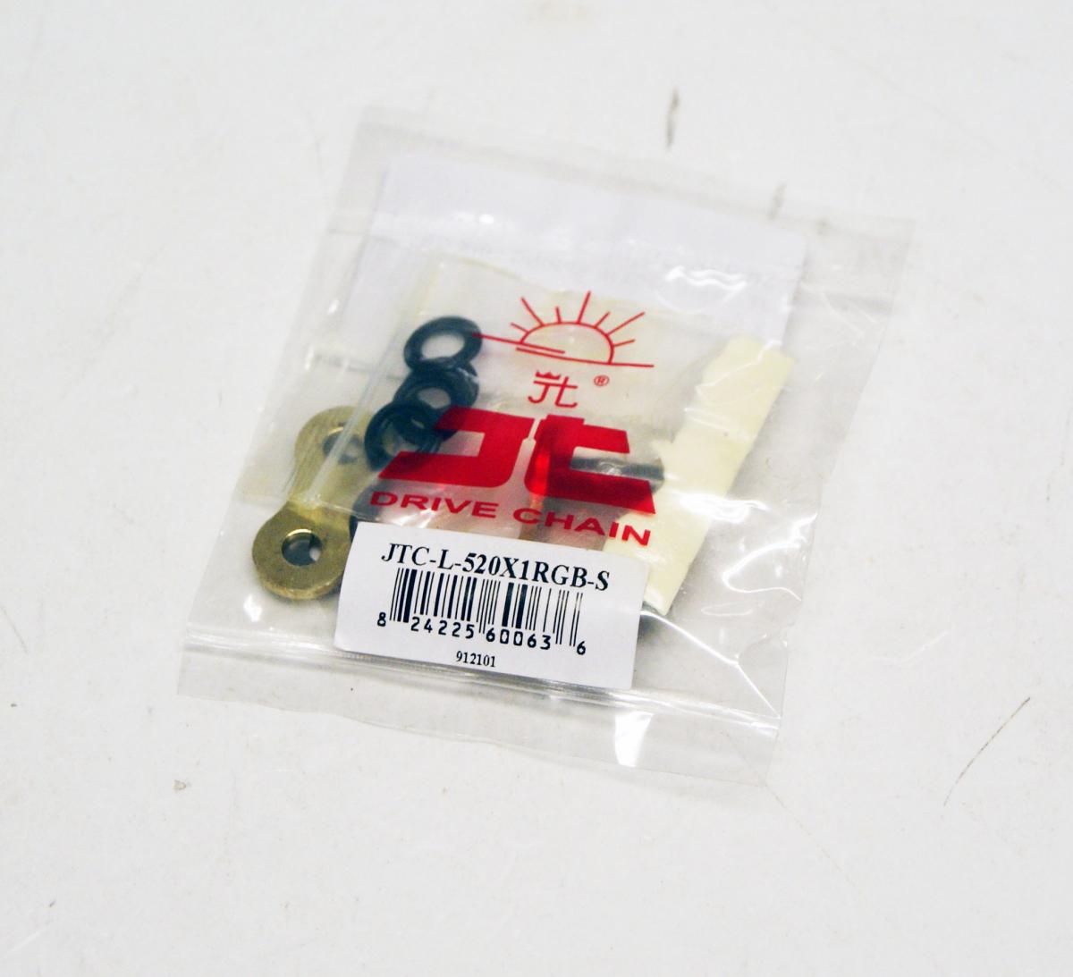 DRIVE CHAIN SPRING LINK X-RING 520X1R GOLD-BLACK JTCL520X1RGBS thumbnail 2