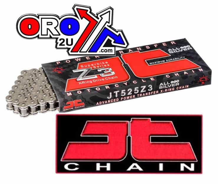 DRIVE CHAIN SUPER HEAVY DUTY X-RING 525Z3 110L NICKEL JTC525Z3NN110RL thumbnail 3