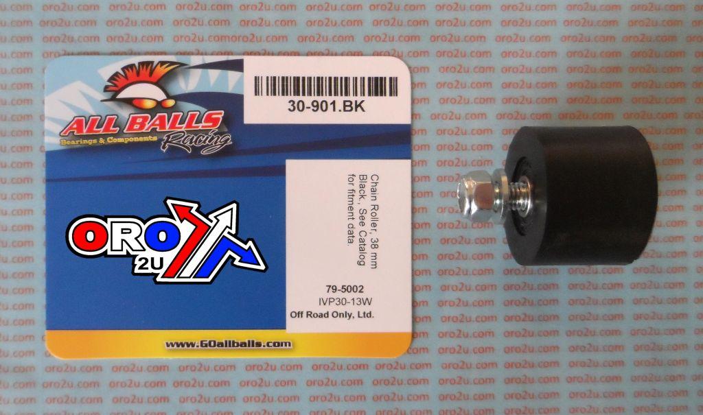 CHAIN ROLLER BLACK D38xW28, ALLBALLS 79-5002 BLACK thumbnail 2