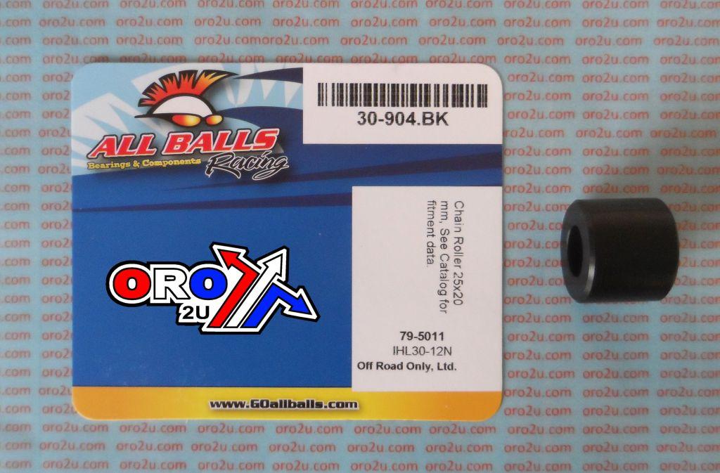 CHAIN ROLLER BLACK D25x20, ALLBALLS 79-5011 52158-GBF-830 thumbnail 2