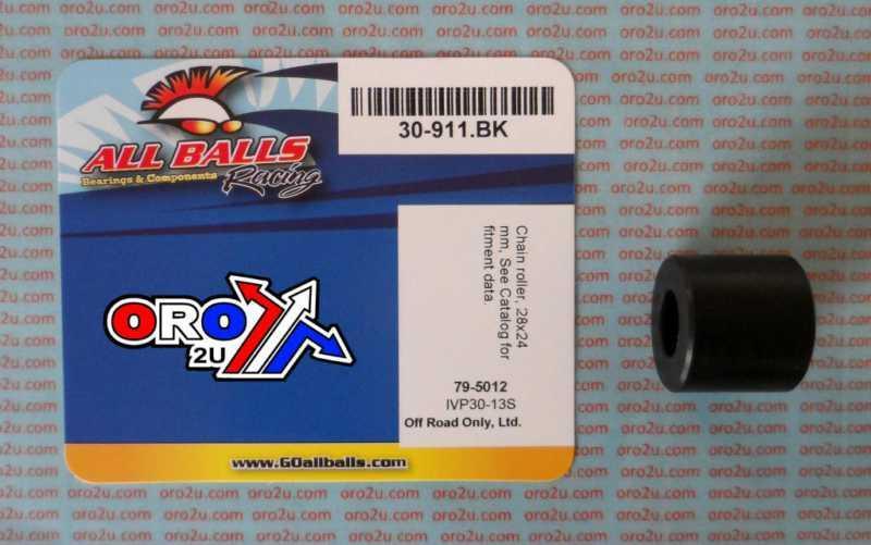 CHAIN ROLLER BLACK D28x24, ALLBALLS 79-5012 SIZE KX85 65 thumbnail 2