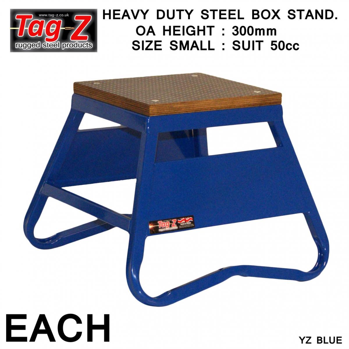 HEAVY DUTY STEEL BOX STAND MX, SMALL / 300mm HIGH MX STAND, BLUE thumbnail 2