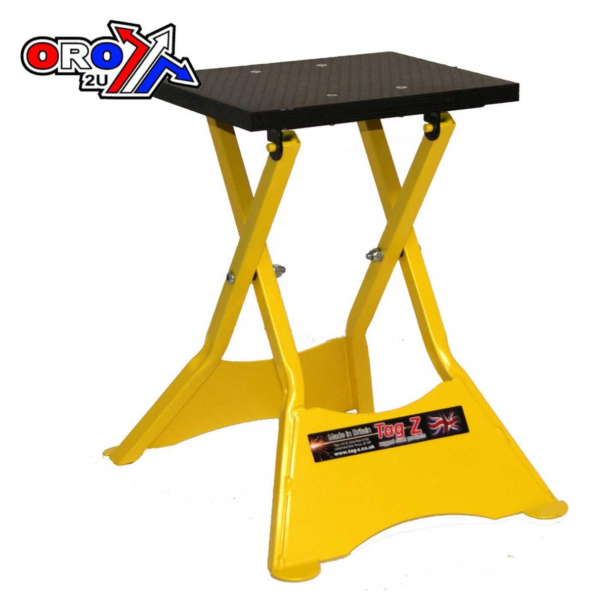 PRO FOLDING X-STAND YELLOW, SPACE SAVER MX STAND image 1