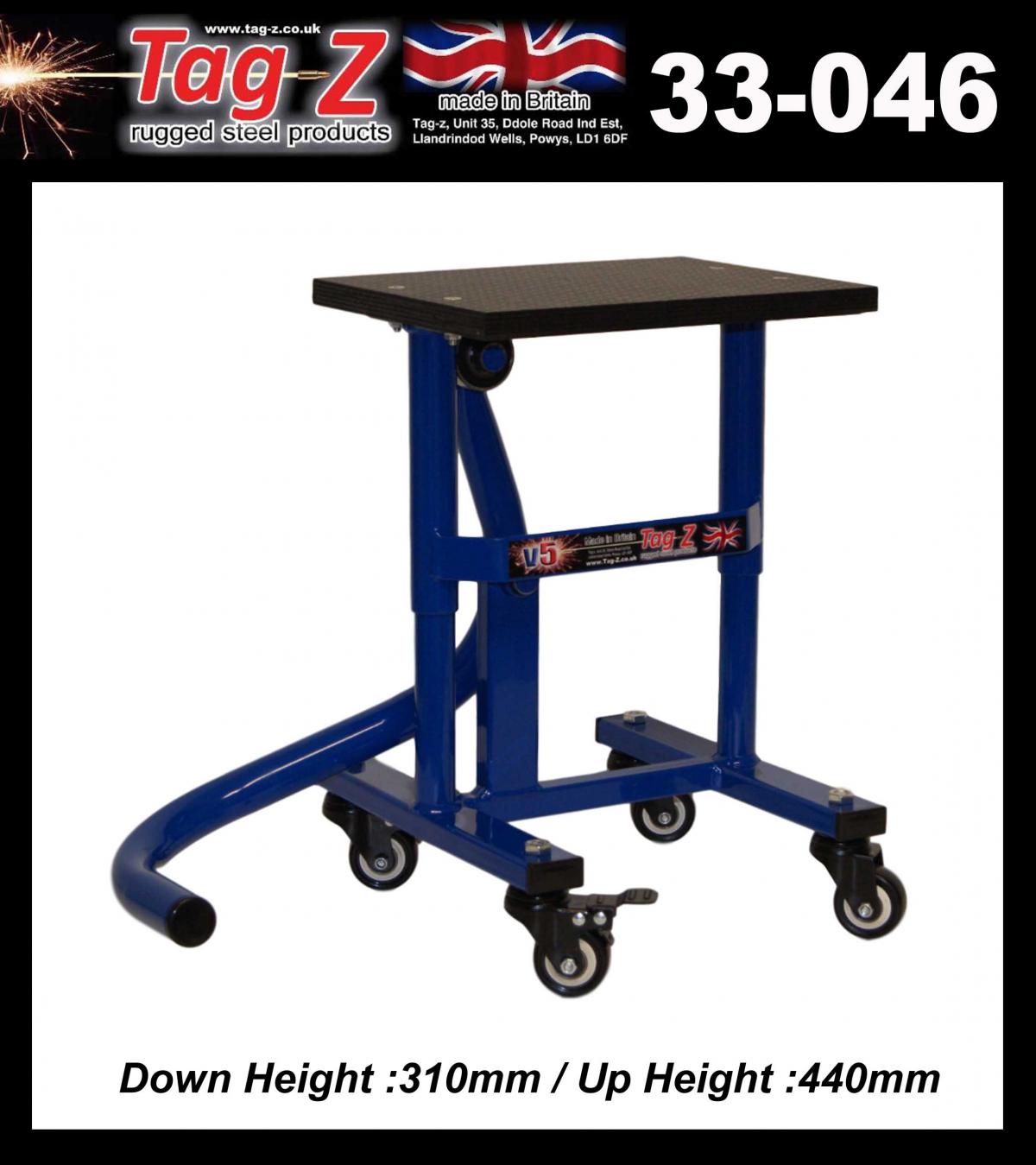 HD JACK-UP-STAND TWIN LEG v5, WHEEL ABOUT JACK-UP-STAND, MX & ENDURO 125>625CC BIKES thumbnail 3