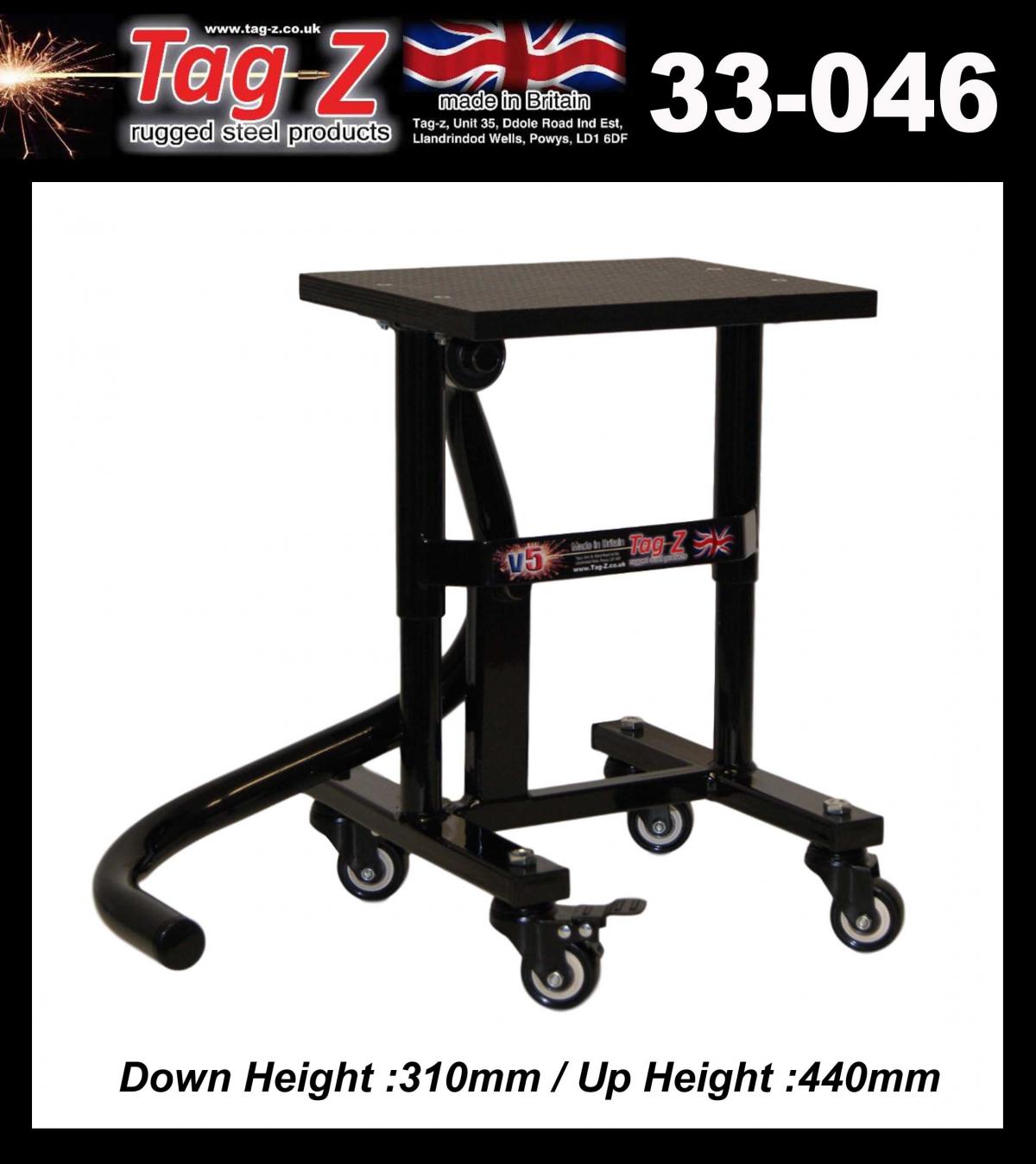 HD JACK-UP-STAND TWIN LEG v5, WHEEL ABOUT JACK-UP-STAND, MX & ENDURO 125>625CC BIKES thumbnail 3