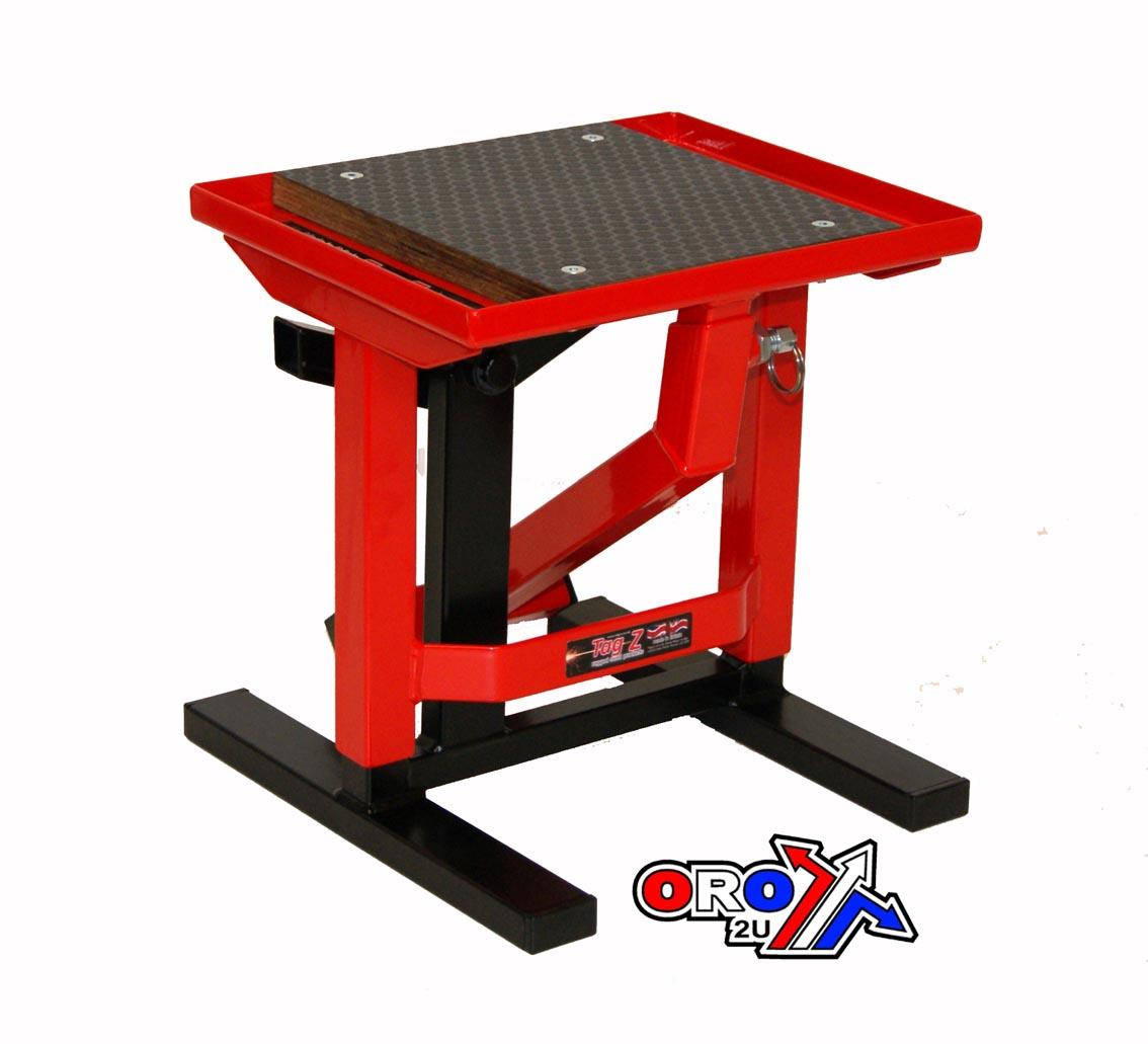 HD SUPER LIFT TWIN LEG STAND, RED, TOP QUALITY TAG-Z STAND thumbnail 4