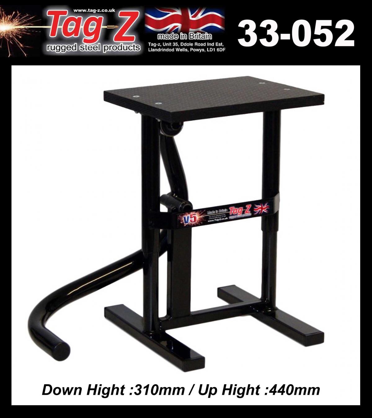 HD JACK-UP-STAND TWIN LEG v5, MX & ENDURO 125>625CC BIKES, LARGE STAND 440mm HIGH MX thumbnail 2