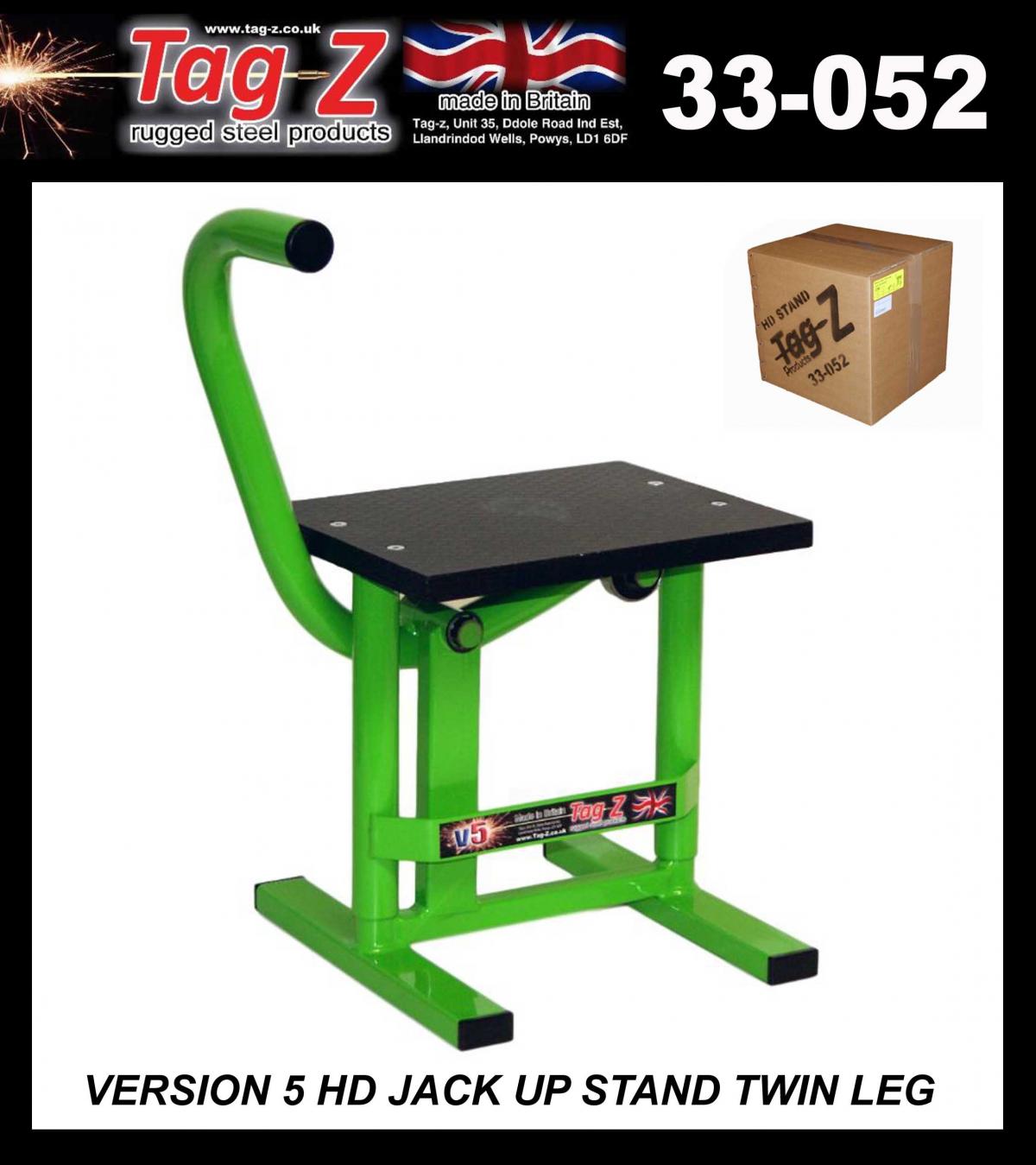 HD JACK-UP-STAND TWIN LEG v5, MX & ENDURO 125>625CC BIKES, LARGE STAND 440mm HIGH MX thumbnail 2