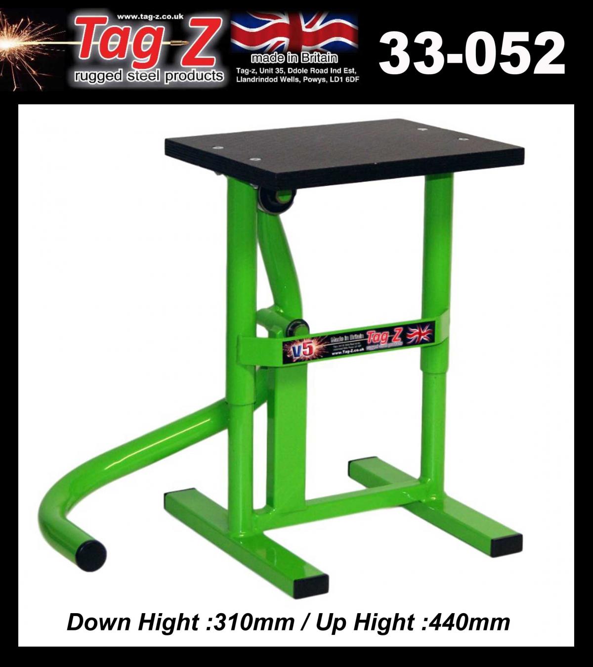 HD JACK-UP-STAND TWIN LEG v5, MX & ENDURO 125>625CC BIKES, LARGE STAND 440mm HIGH MX thumbnail 3